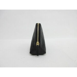Gucci Cosmetics Shima Pouch Accessory Black Leather
